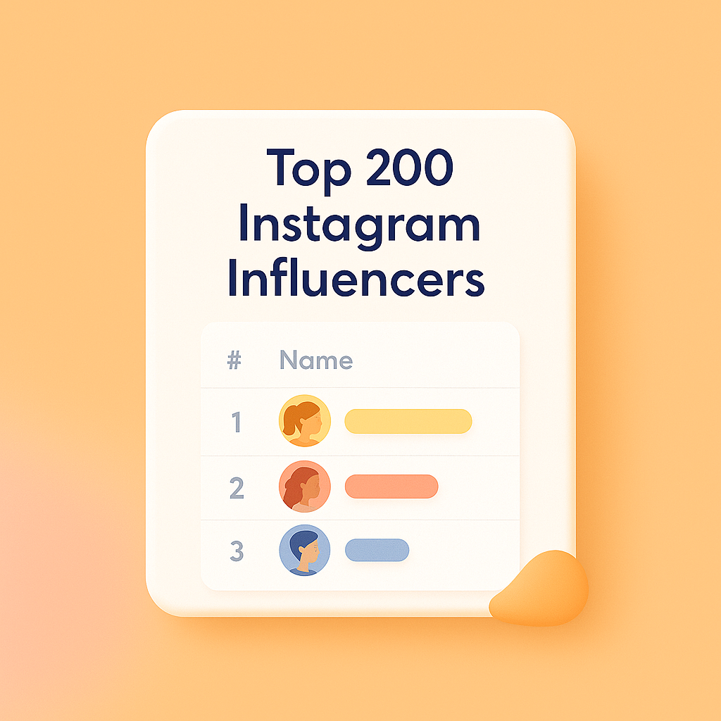 Top 200 Influencer Visual